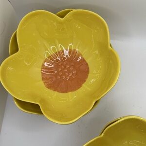target Yellow Flower-Shaped Bowl spring